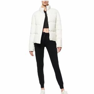 Faux Leather Puffer Coat